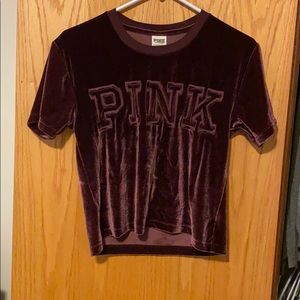 PINK Velvet Edition Crop Top XS